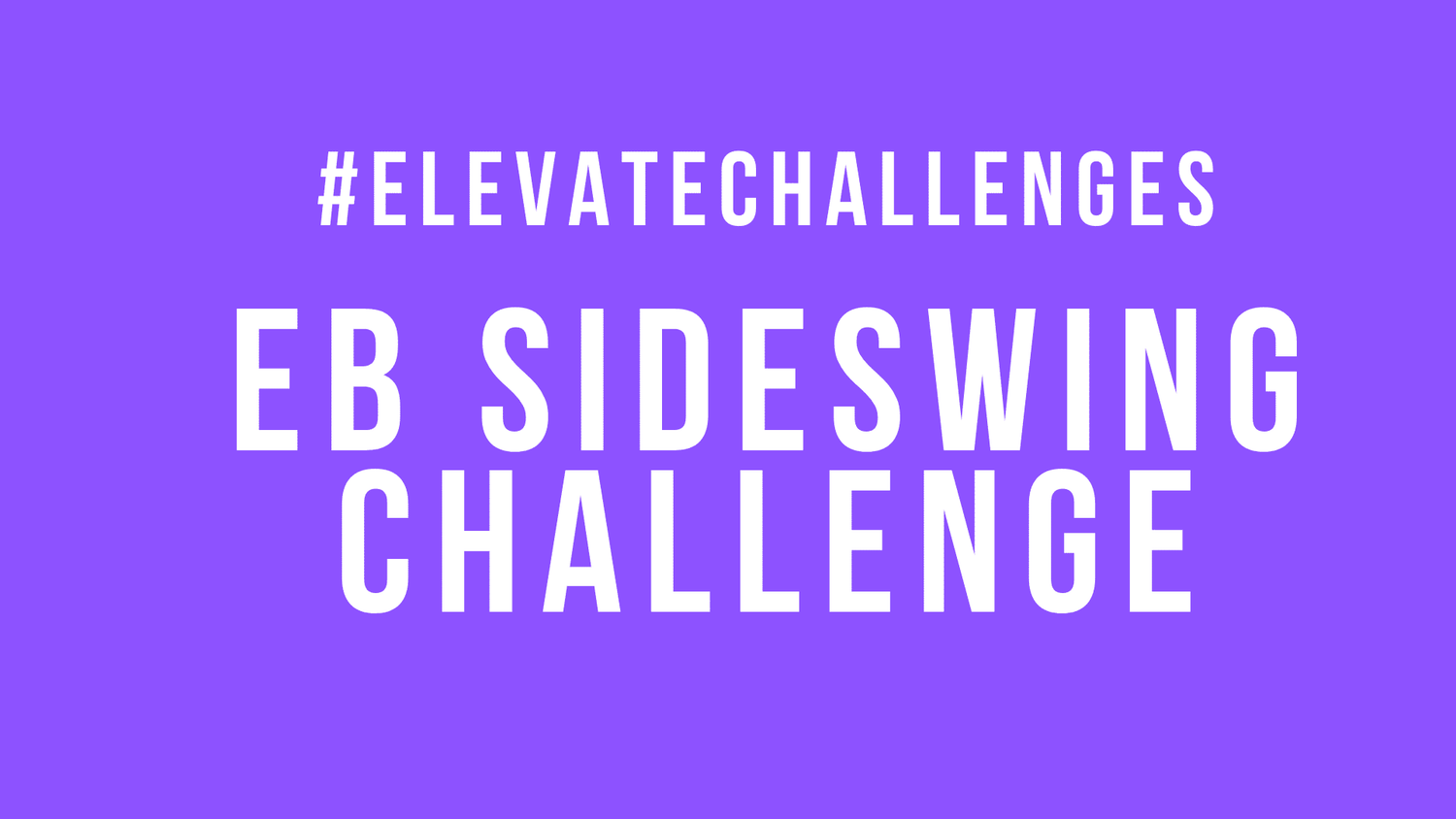 Jump Rope Challenges: EB Sideswing Challenge! #ElevateChallenges