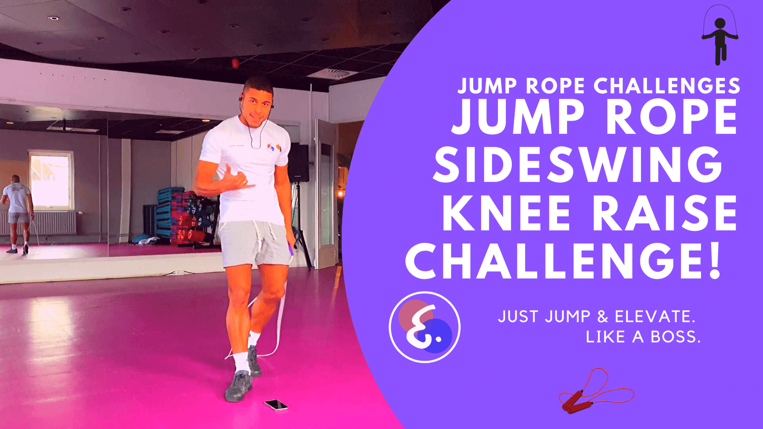 Jump Rope Sideswing Knee Raise Challenge! – Jump Rope Challenges #ElevateChallenges