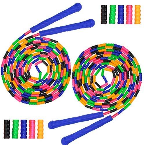 Corde À Sauter Segmentée En Perles De 3 Couleurs Pour Adultes Et