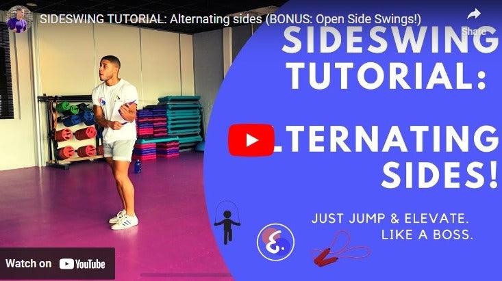 SIDE SWING TUTORIAL: Alternating sides (BONUS: Open Side Swings!) - Elevate Rope
