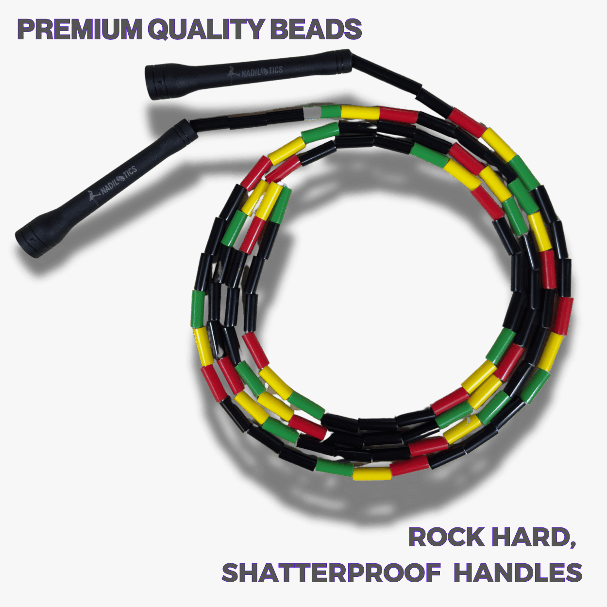 Rasta – Beaded Jump Rope - Elevate Rope