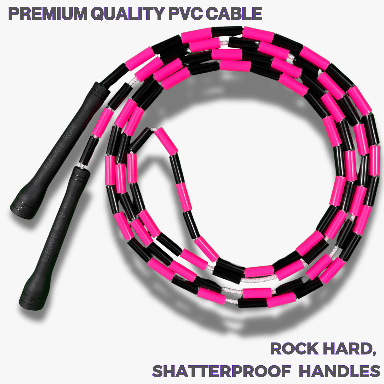 Pink Demon - Beaded Jump Rope - Elevate Rope