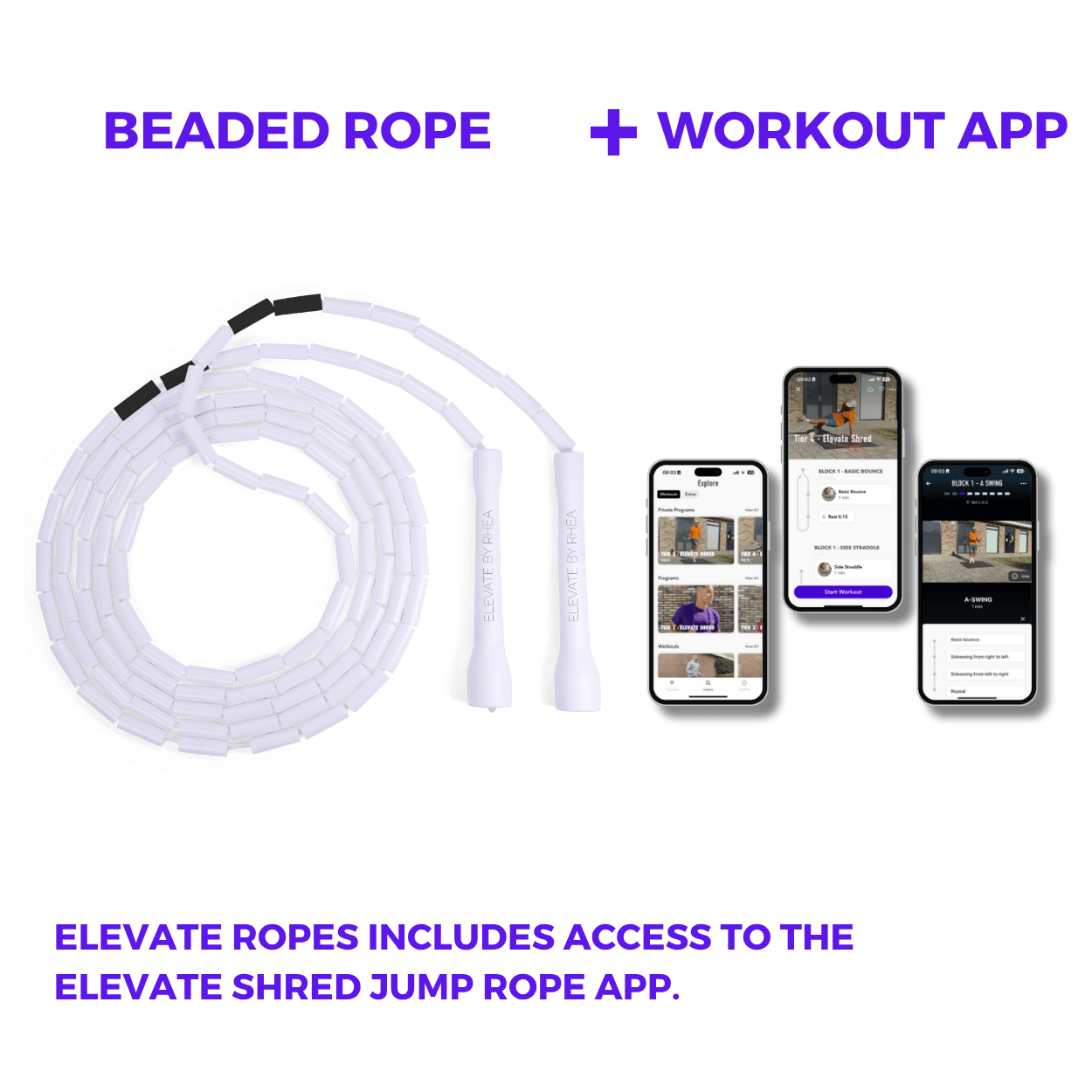 Wisdom - Corde à sauter perlée