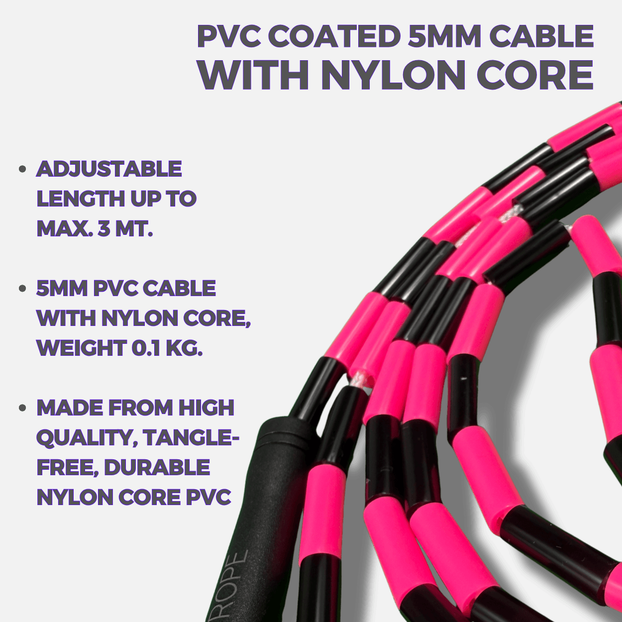 Pink Demon - Beaded Jump Rope - Elevate Rope