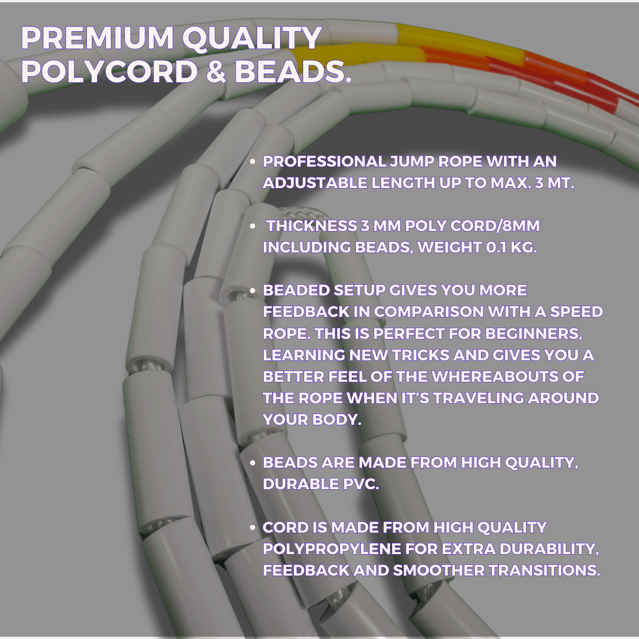 Ignite Your Cardio with the Ember Beaded Jump Rope for Cardio - Elevate Rope