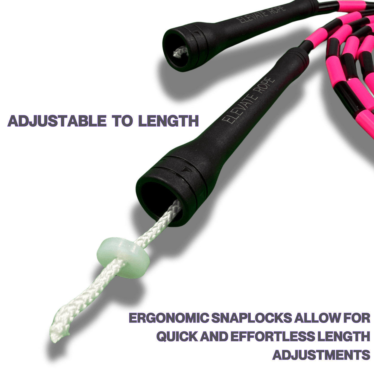 Pink Demon - Beaded Jump Rope - Elevate Rope