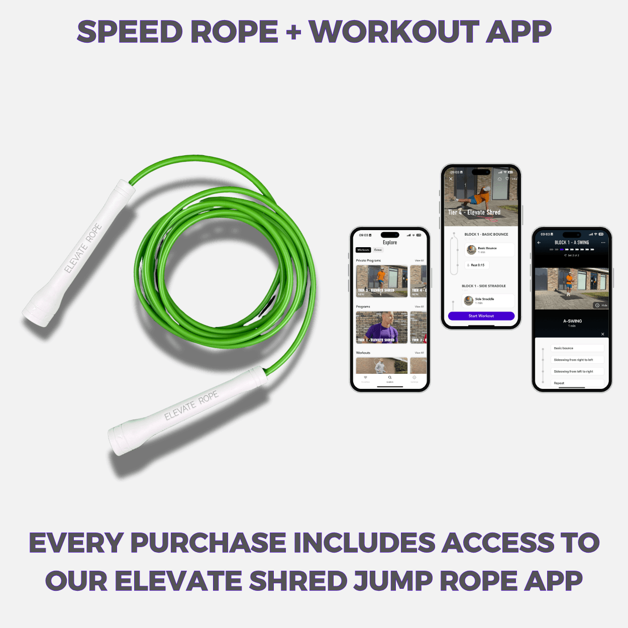 Elevate Speed Rope MAX (LIME) - Elevate Rope