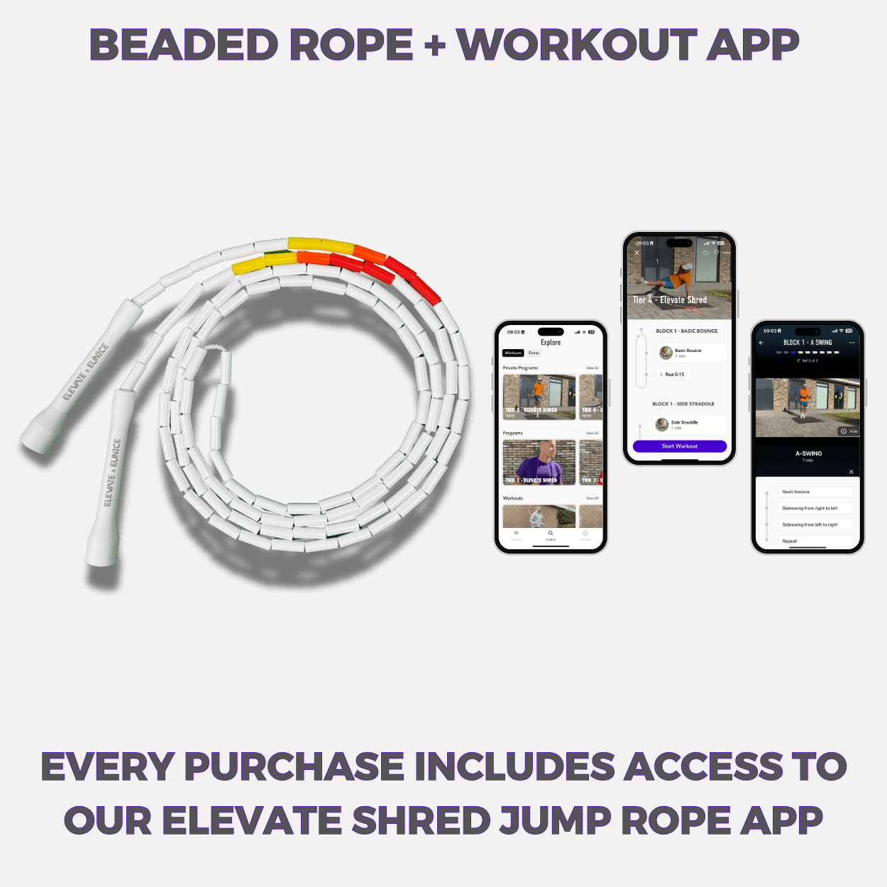 Ignite Your Cardio with the Ember Beaded Jump Rope for Cardio - Elevate Rope