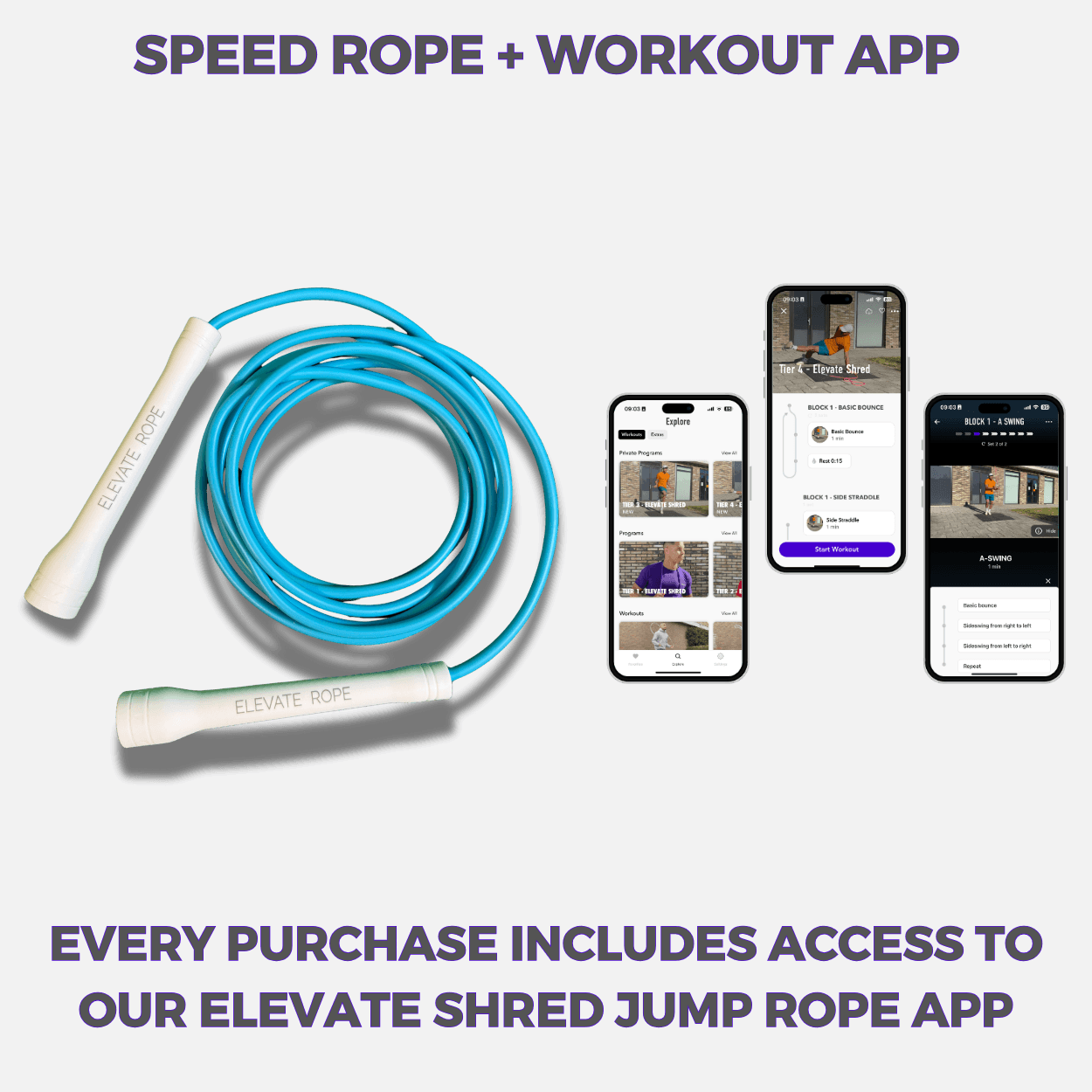 Elevate Speed Rope MAX (AQUA) - Elevate Rope