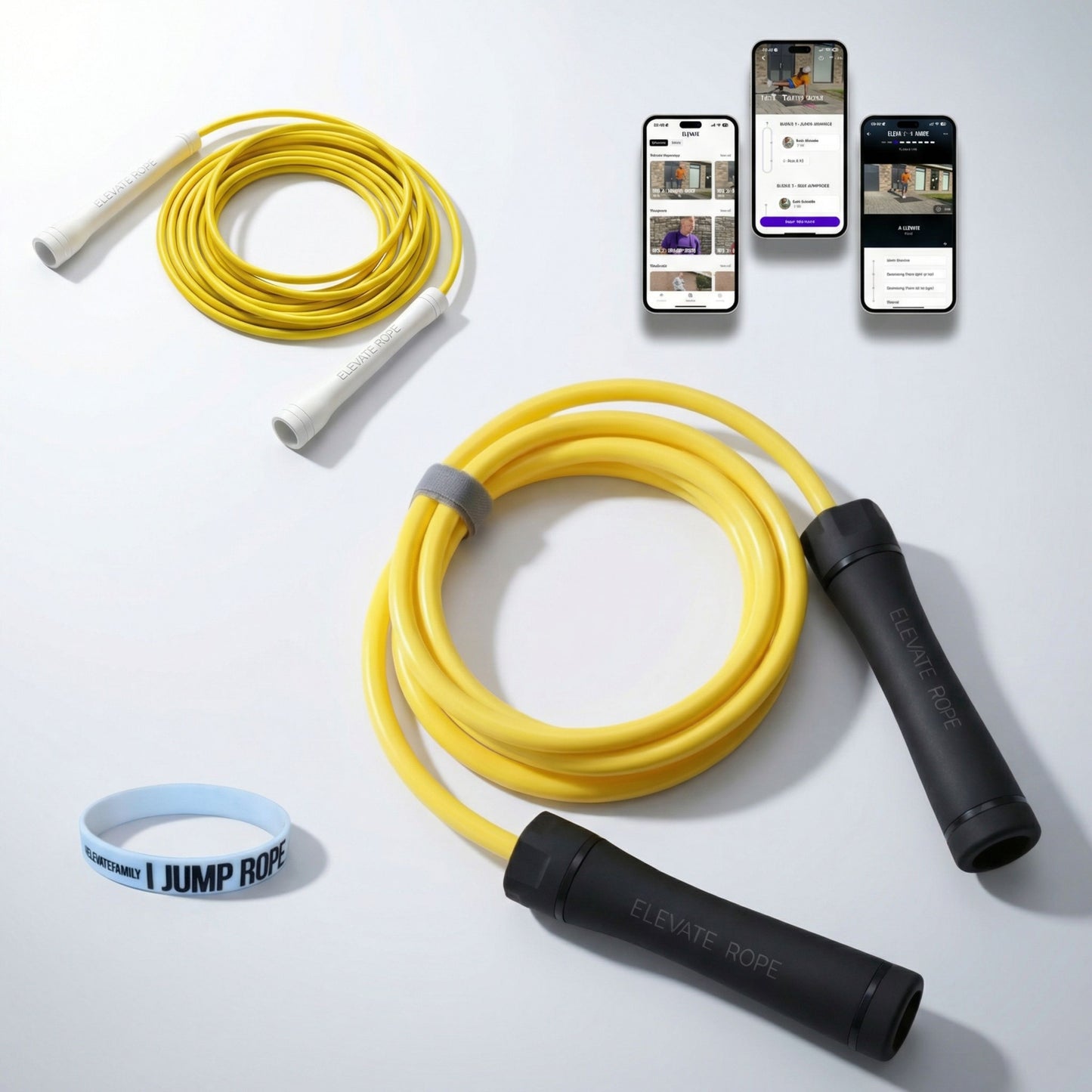 Boxing Jump Rope Bundle – 2 Pro Ropes + Band