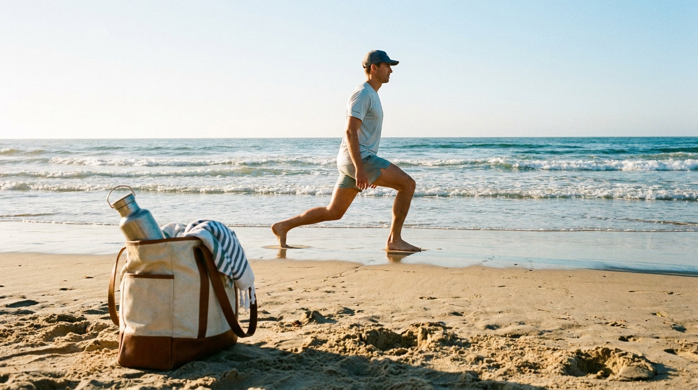 Beach workout essentials for an active day at the beach