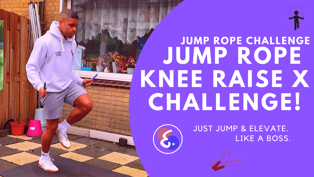 Jump Rope Knee Raise X Challenge! &#8211; Jump Rope Challenges #ElevateChallenges - Elevate Rope