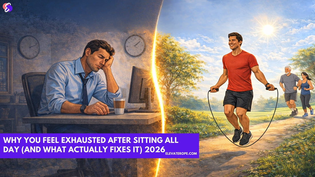 why u feel exhausted after sitting all day