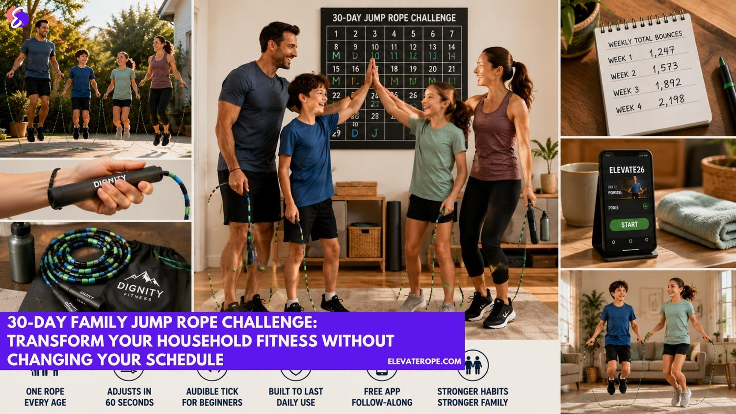 30-Day Family Jump Rope Challenge: Transform Your Household Fitness Without Changing Your Schedule