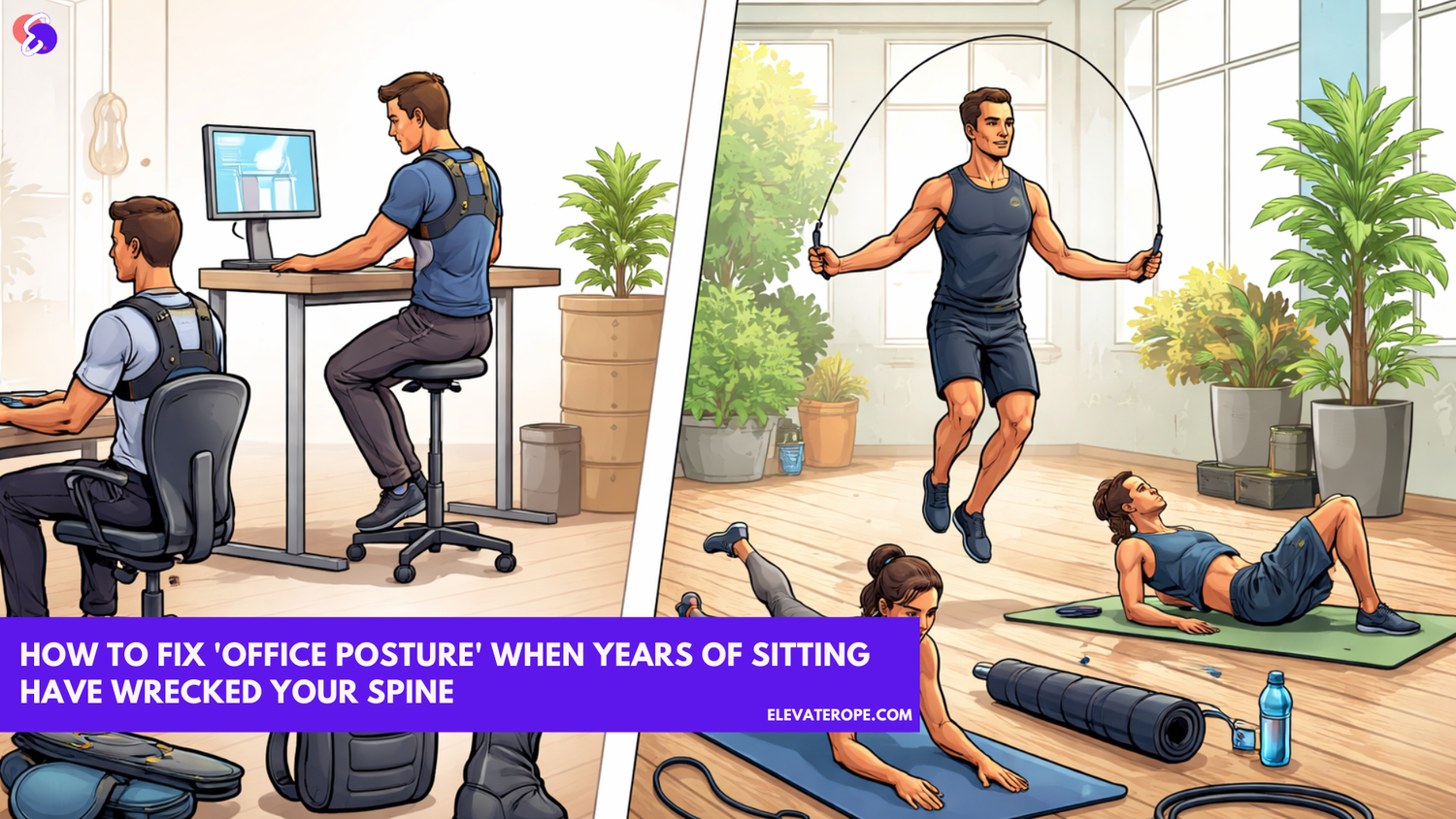 How to Fix 'Office Posture' When Years of Sitting Have Wrecked Your Spine
