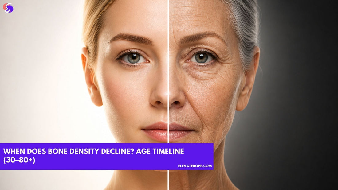 bone density decline age comparison young vs older face