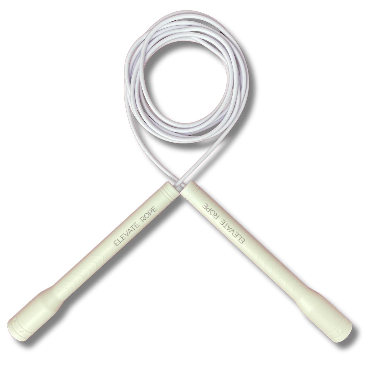 Long Handle Jump Rope (White Coconut) - Elevate Rope