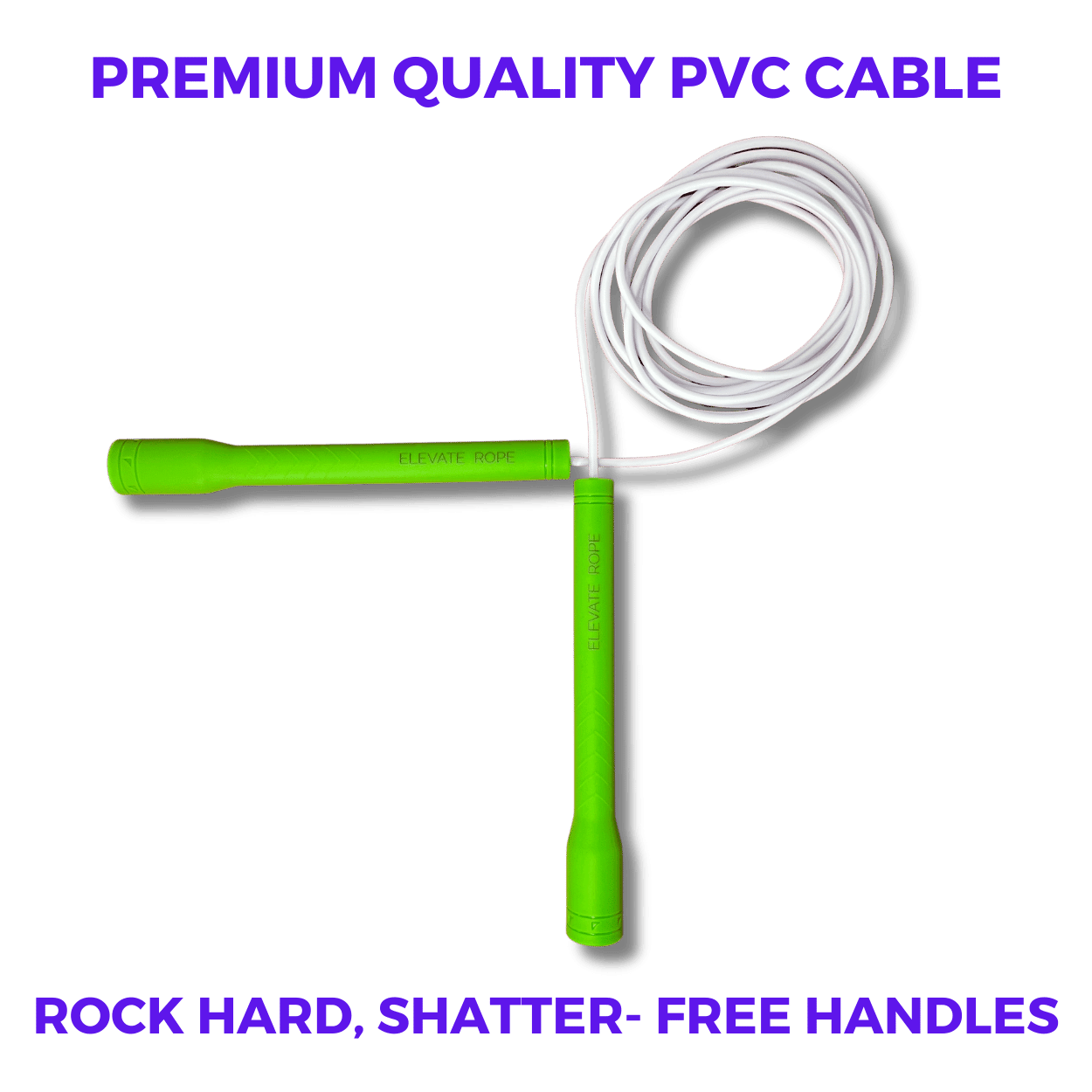 Long Handle Jump Rope (Green Leaf) - Elevate Rope