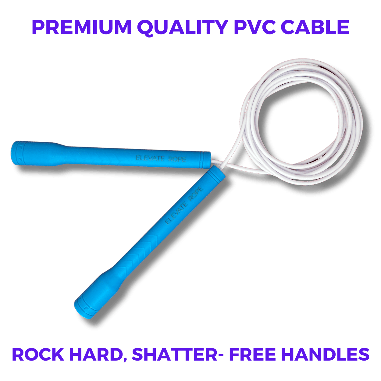 Long Handle Jump Rope (Deep Ocean) - Elevate Rope