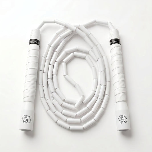 Freestyle Beaded Jump Rope – White