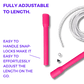 Long Handle Jump Rope (Pink Lake) - Elevate Rope
