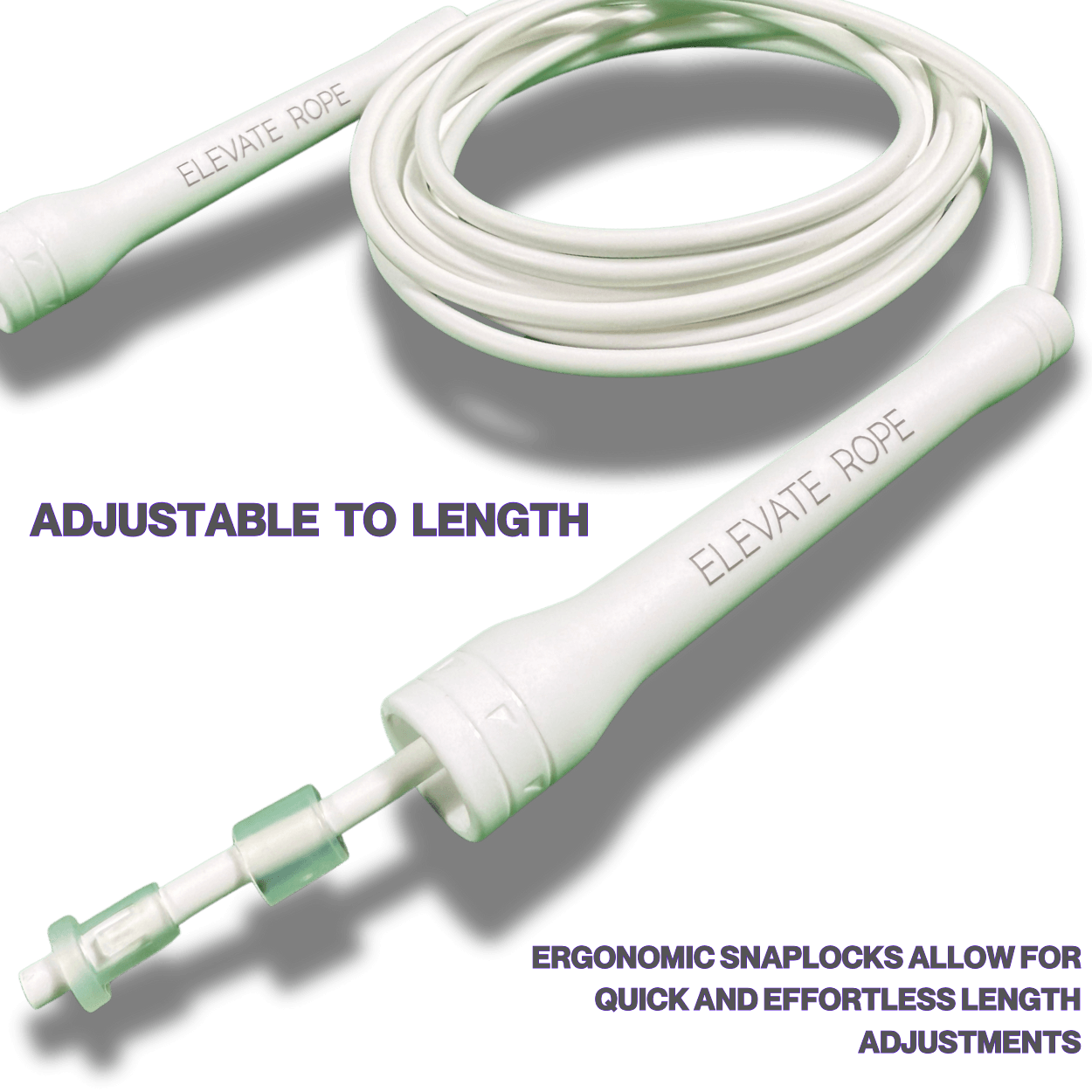 Elevate Speed Rope MAX (PURITY) – Premium Speed Jump Rope - Elevate Rope