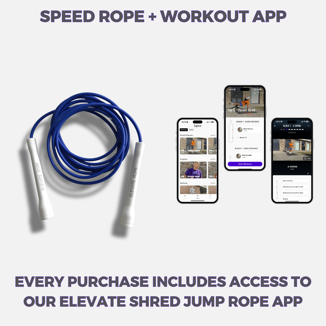Speed Jump Rope - Navy Blue