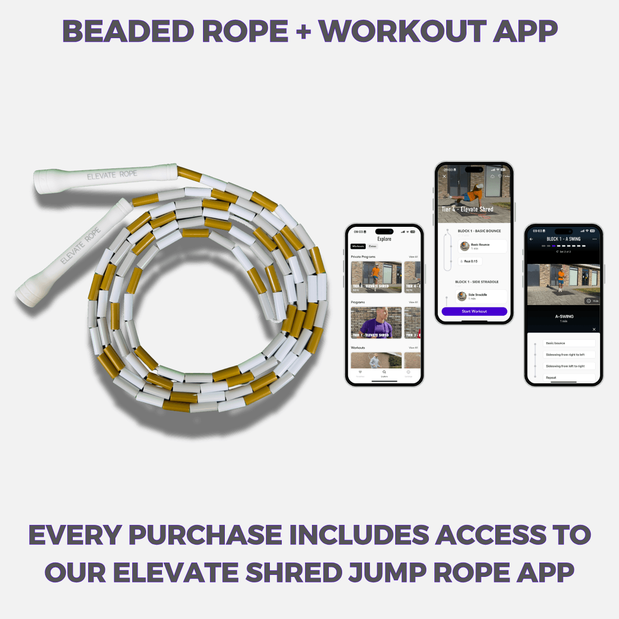 Lynx - Beaded Jump Rope - Elevate Rope