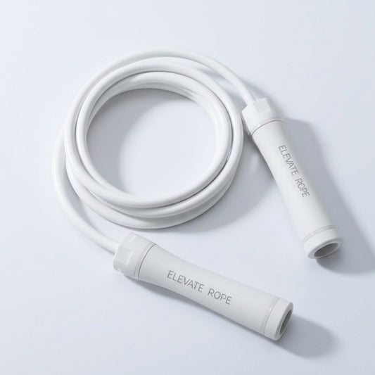 Heavy Jump Rope – All White – 9ft