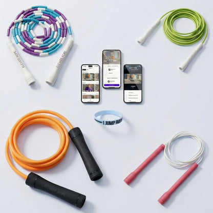 Athlete Jump Rope Set – 4 Pro Ropes + Band + App