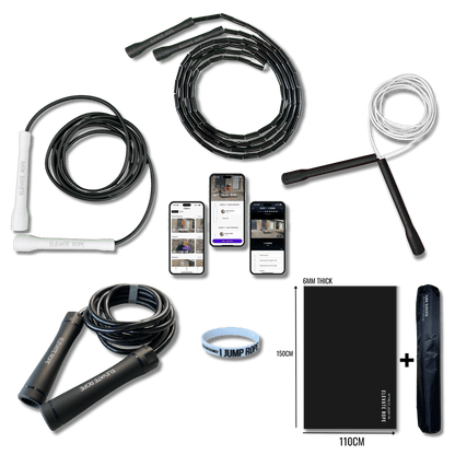 Ultimate Jump Rope Kit (Elevate) – 4 Ropes + Mat + Band + App