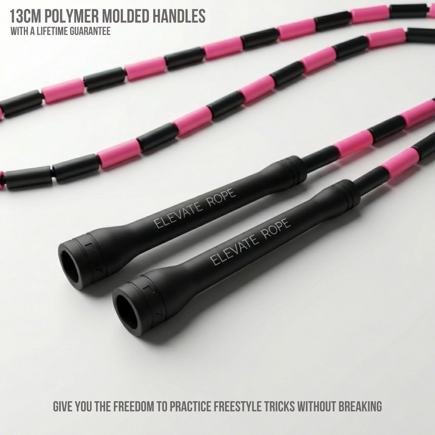 Pink Demon - Corda per saltare con perline