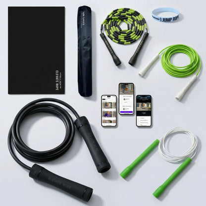 Ultimate Jump Rope Kit (Elevate) – 4 Ropes + Mat + Band + App