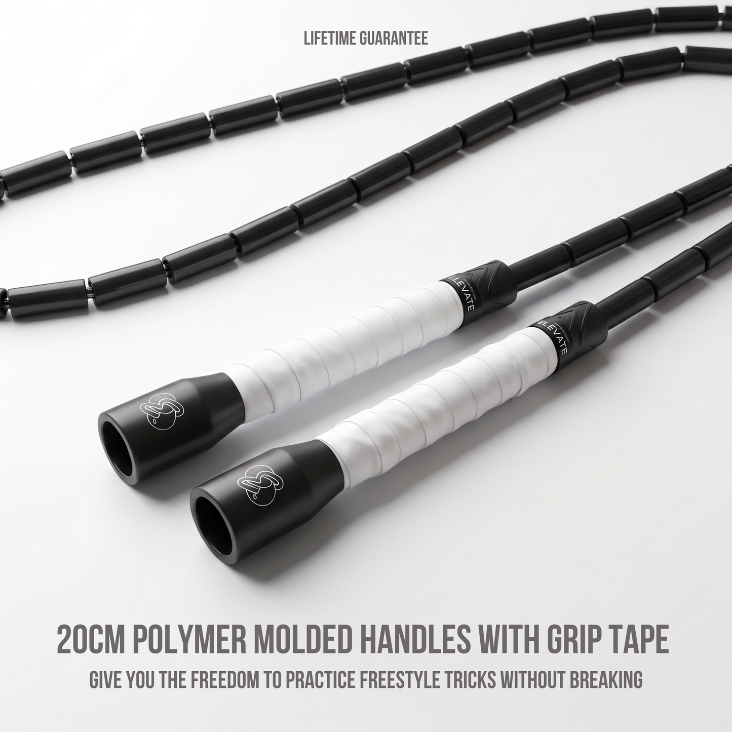 Freestyle Beaded Jump Rope – Elegance Black