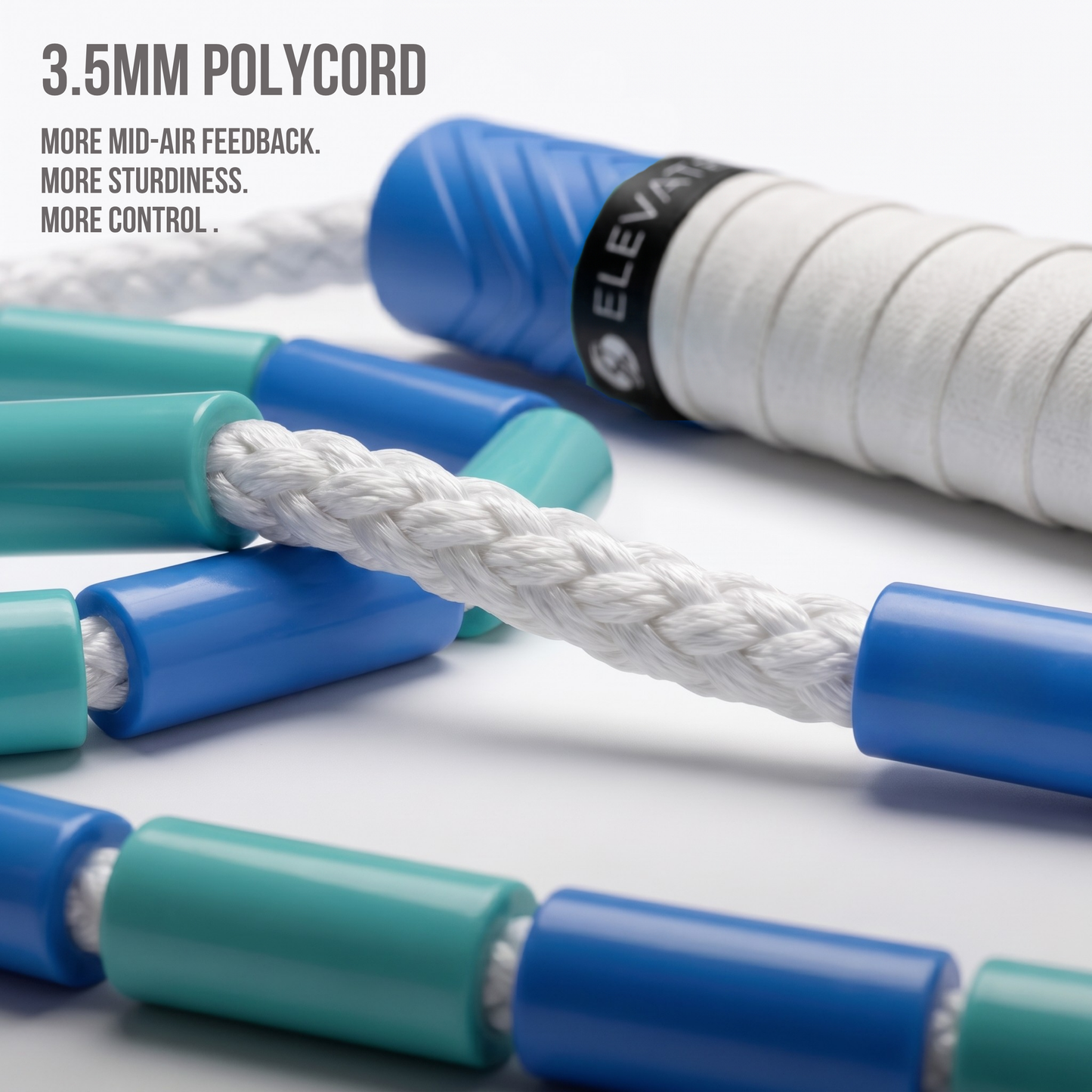 Freestyle Beaded Jump Rope – Blue/Turquoise