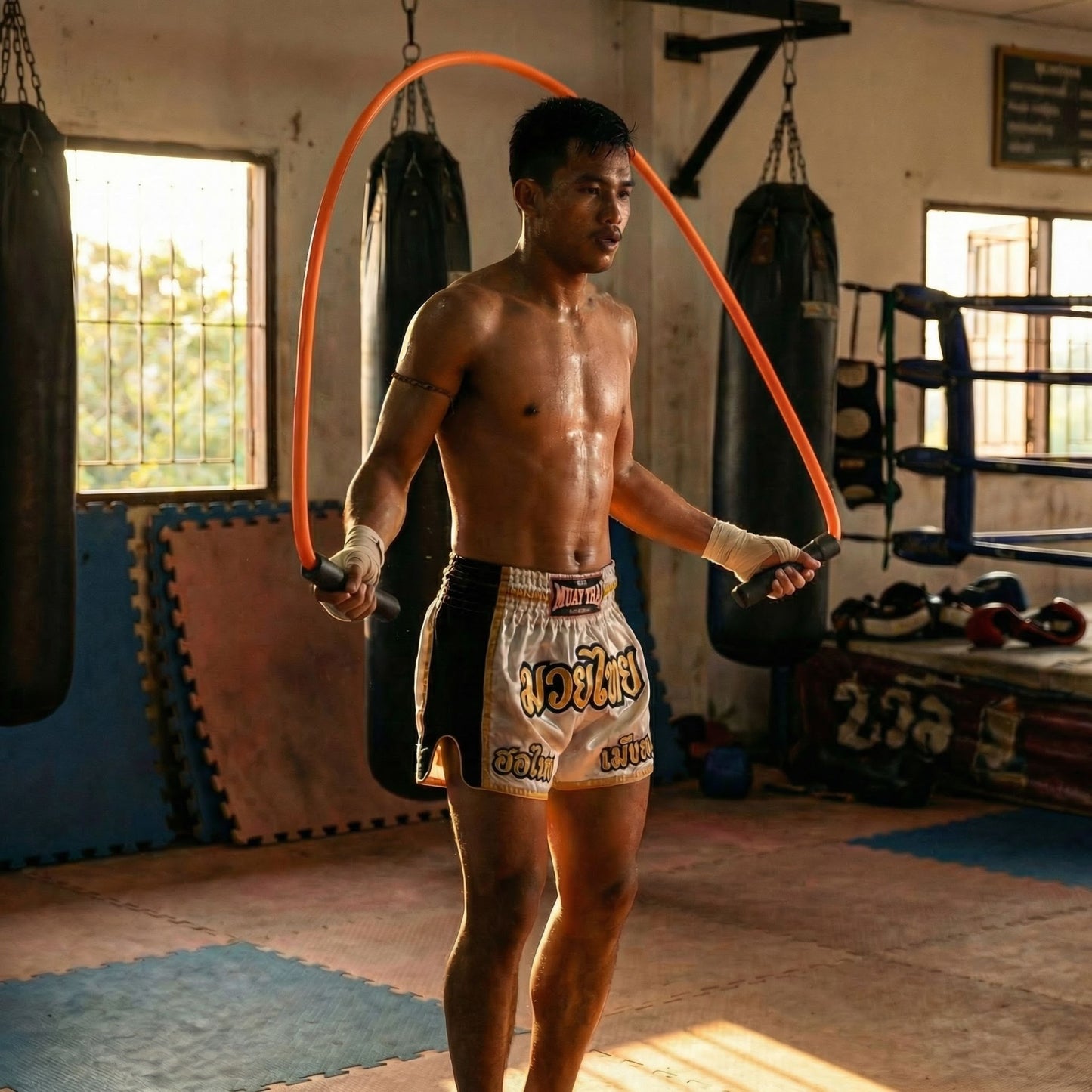 Heavy Jump Rope – Orange – 9ft