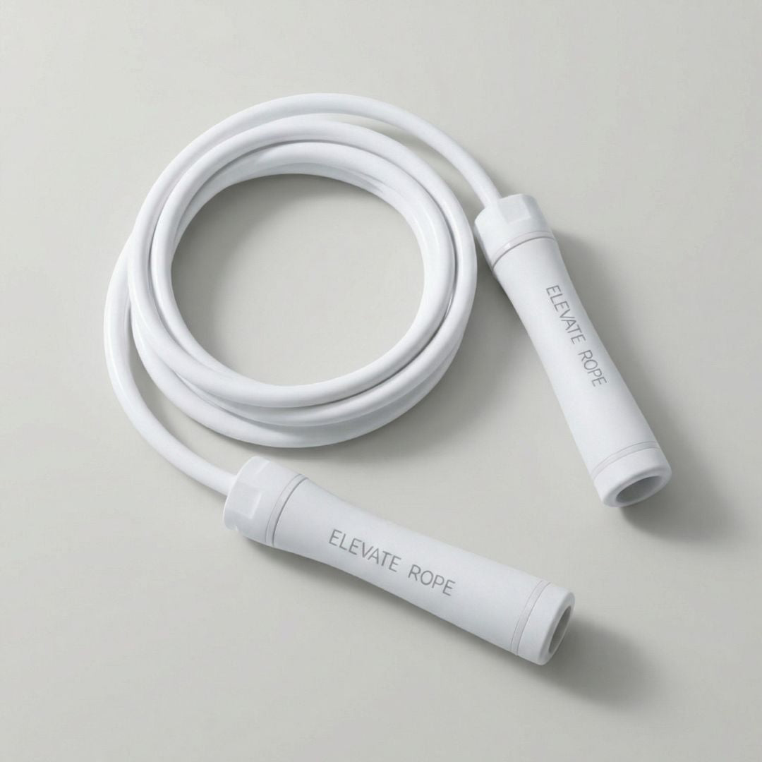 Heavy Jump Rope – All White – 9ft