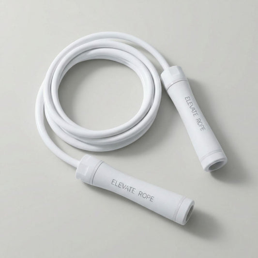 Heavy Jump Rope – All White – 9ft