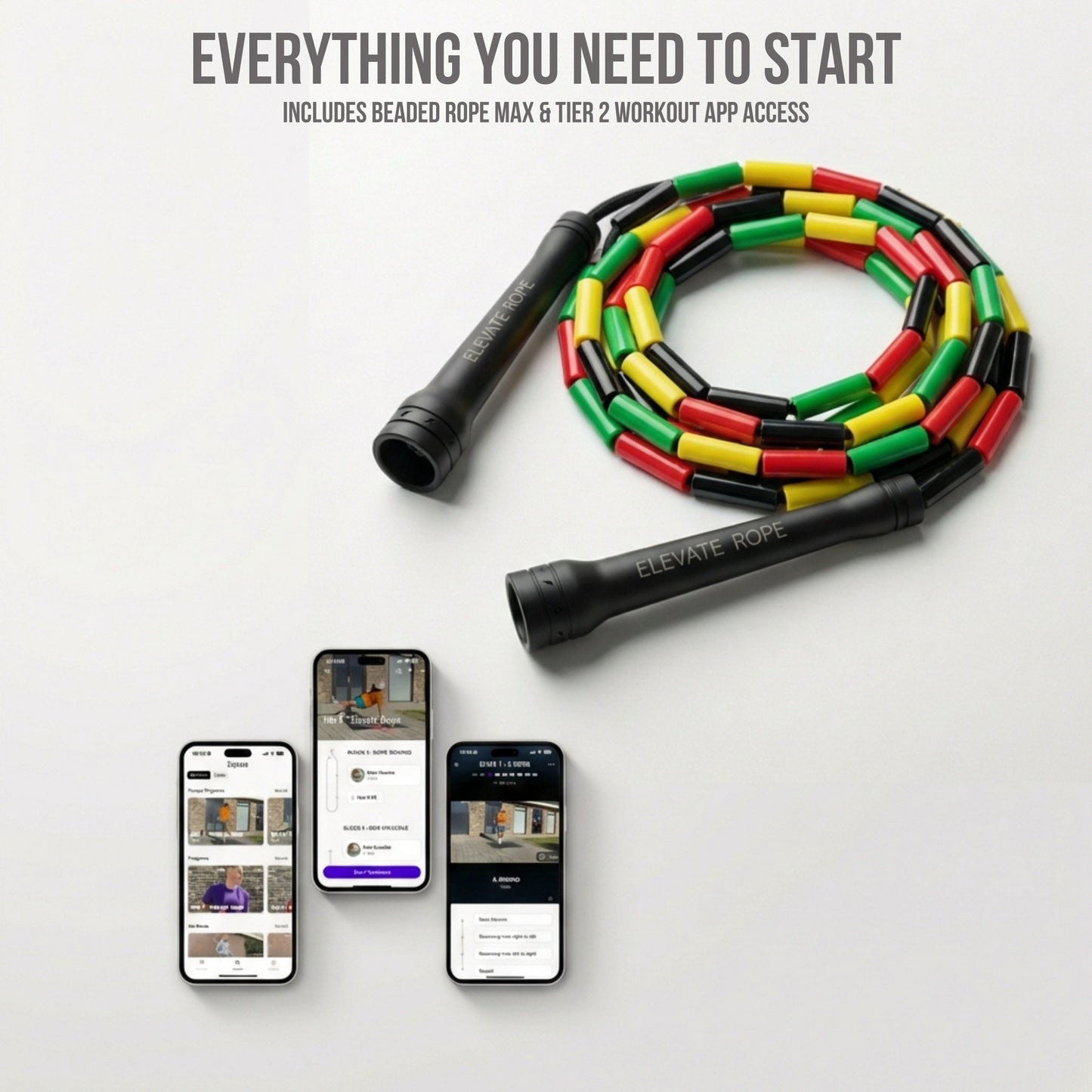 Rasta - Cuerda para saltar con cuentas