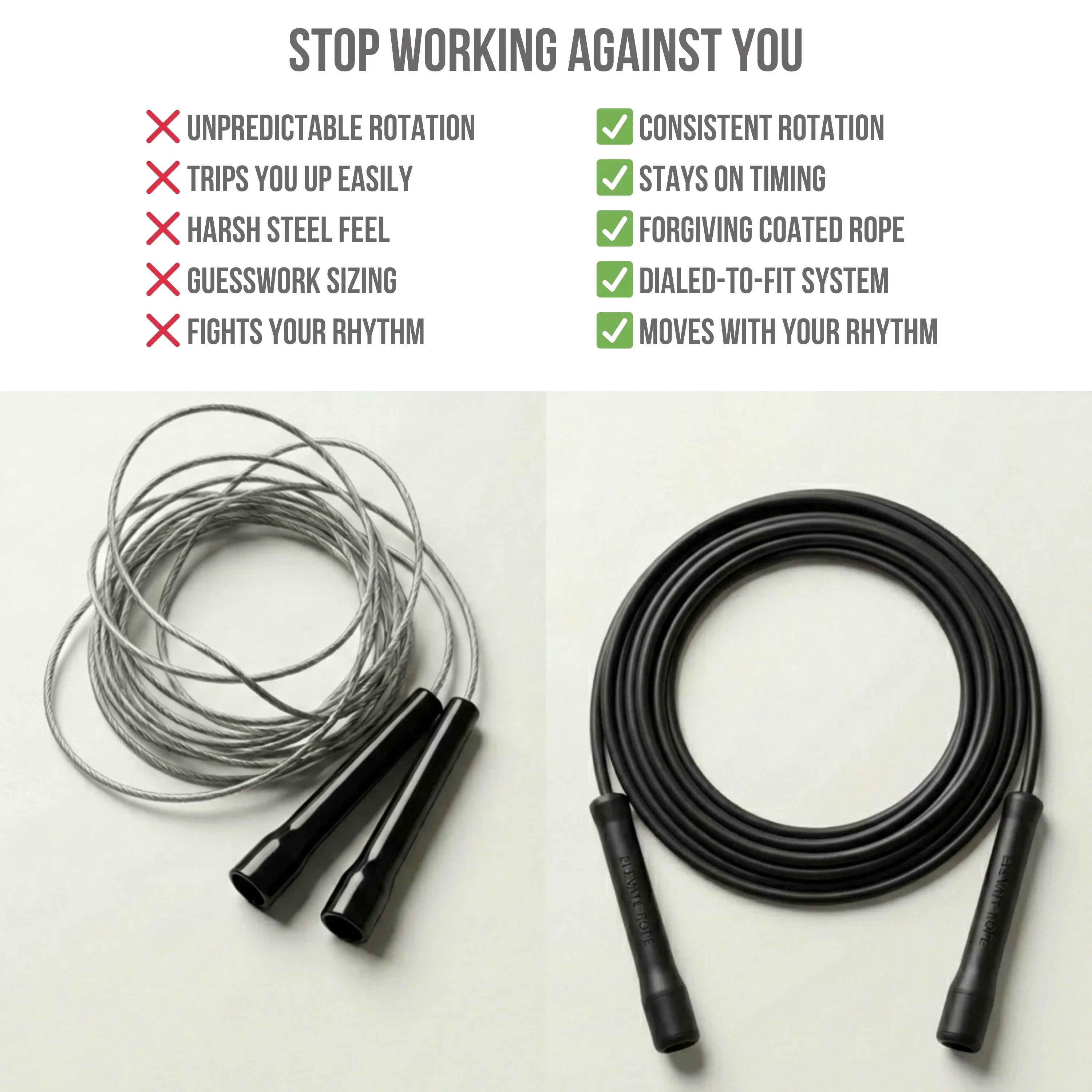 Weighted Speed Rope – Titan 7MM Hybrid – Elevate Rope
