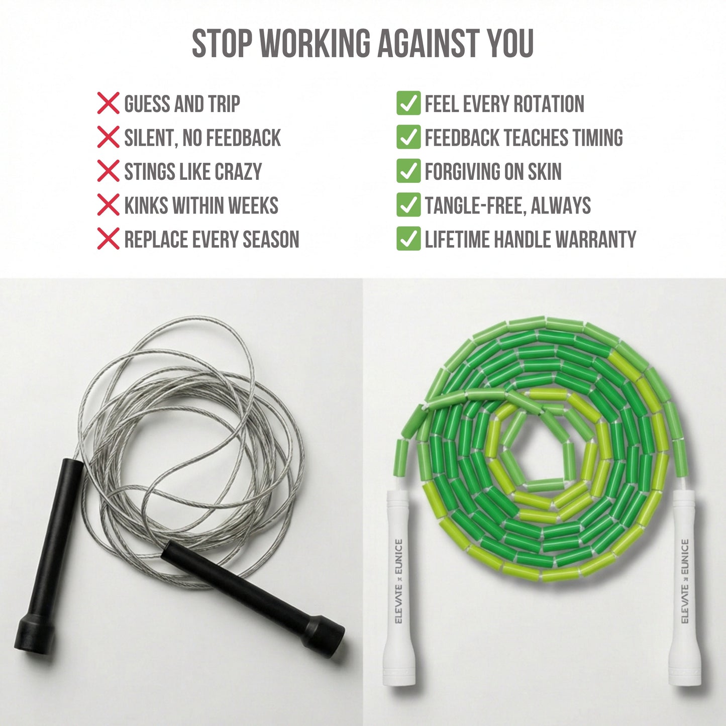 Beaded Jump Rope – Emerald