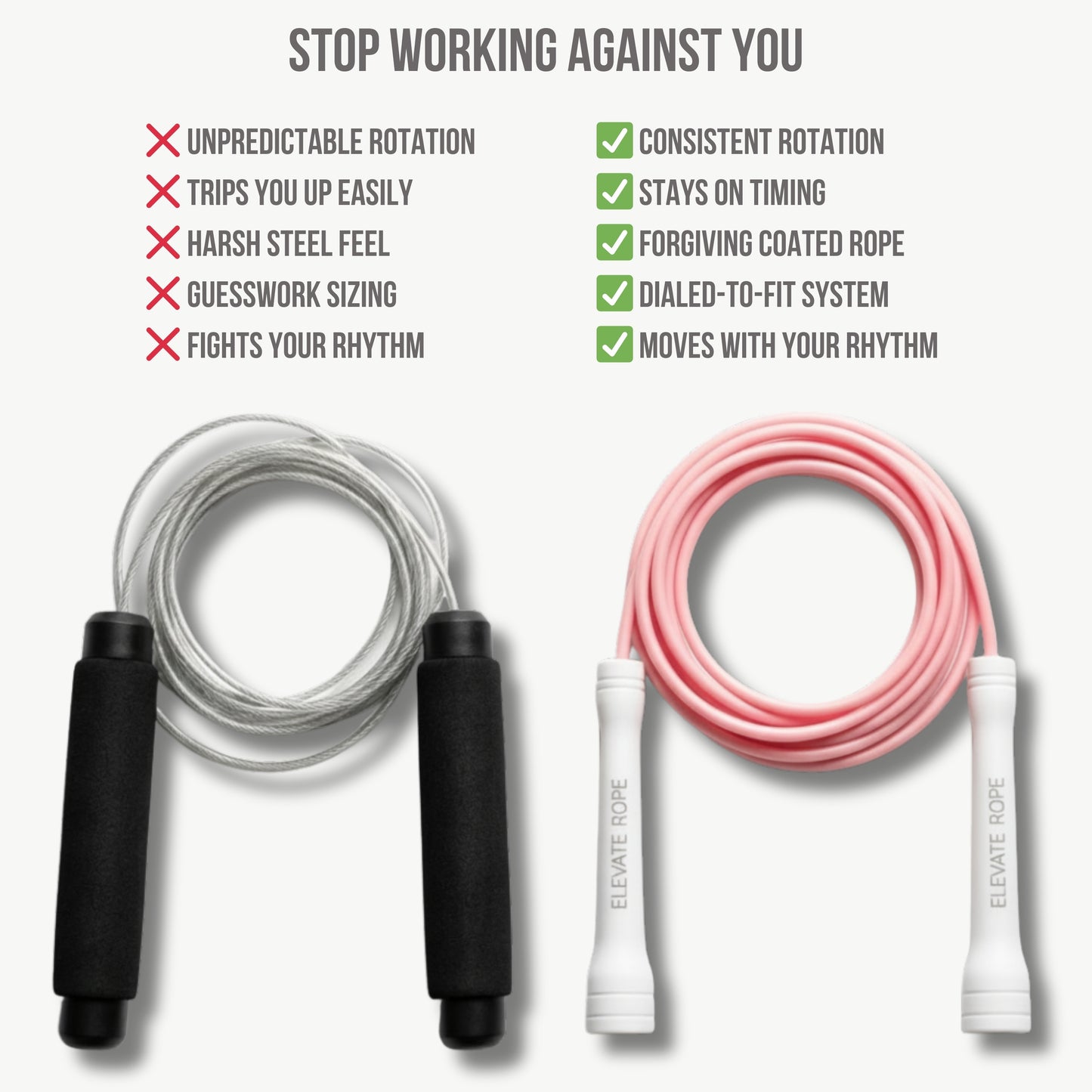 Corde à sauter Elevate Speed MAX (BARBE À PAPA)