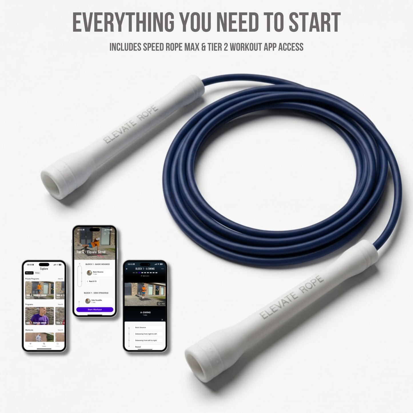 Corde à sauter Elevate Speed MAX (TRANQUILLITÉ)