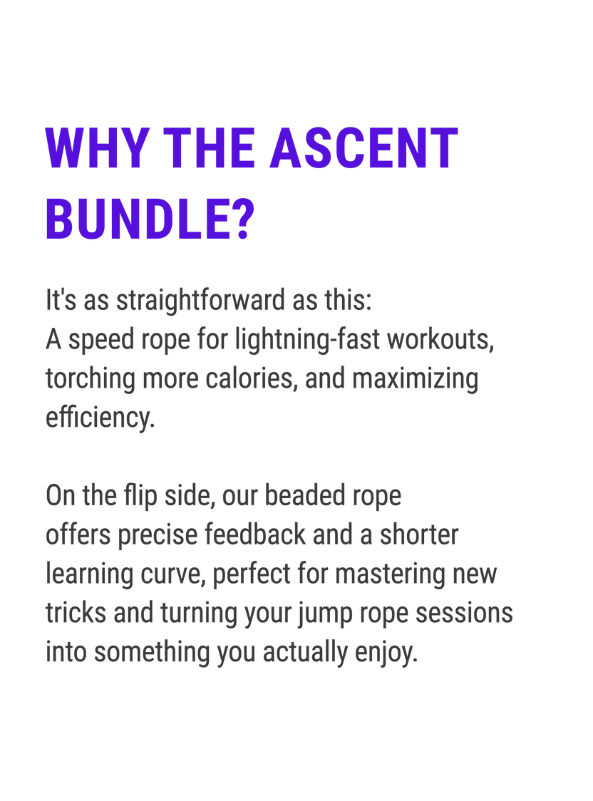 Beginner Jump Rope Bundle – Ascent Starter Set by Elevate Rope